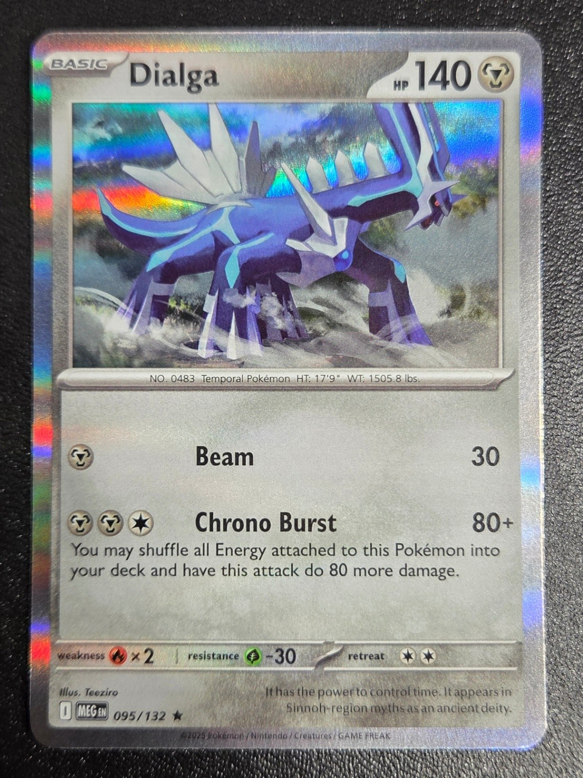 Pokémon TCG Dialga Rare ME01: Mega Evolution 095/132 NM