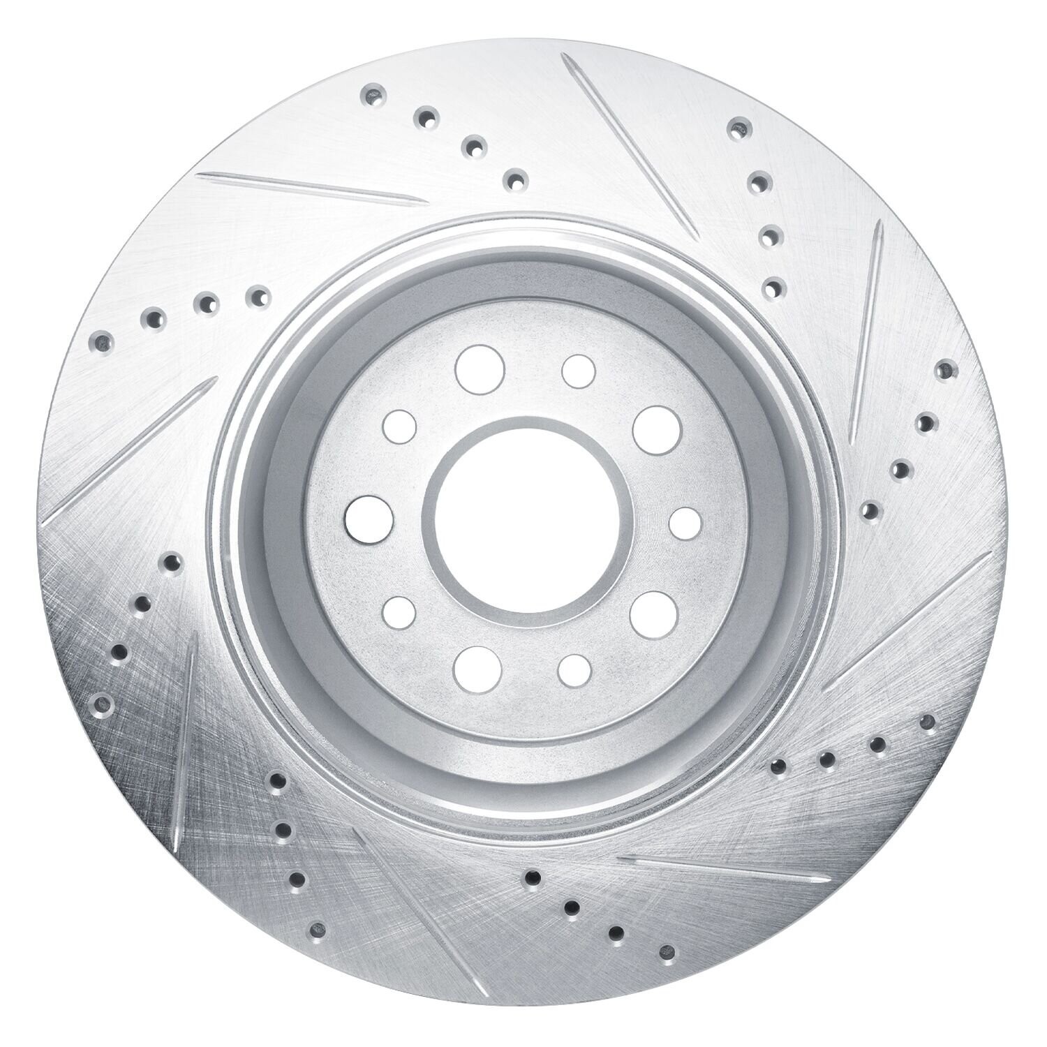 For Maserati Ghibli 14-16 Brake Rotor eLINE Drilled & Slotted 1-Piece Rear