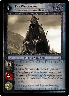 Lotr TCG Shadows WITCH-KING CAPTAIN NINE RIDERS 11R226 NM/MIN Top Shelf Card
