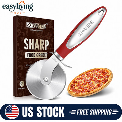 Premium Pizza Cutter Wheel Stainless Steel Sharp Easy Clean Large Small Pizza