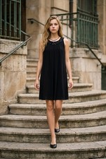 Phase Eight classic black beaded Dress Size 14 – Wedding/ Party/ Evening/ Formal