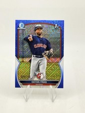 2023 Bowman Dayan Frias Chrome Prospects Mojo Blue Refractors Guardians #/150 SP