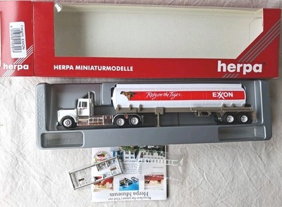  Herpa H0 /1:87 US Freightl. Sattelzug Exxon mit Zurüstteile OVP      