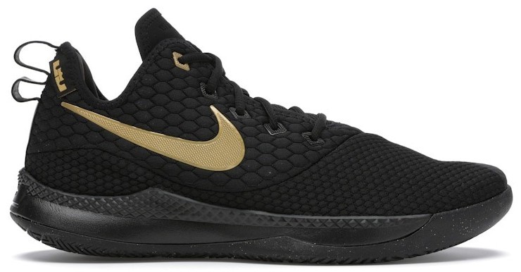 Nike LeBron Witness 3 'Black Gold Black for Sale | Authenticity