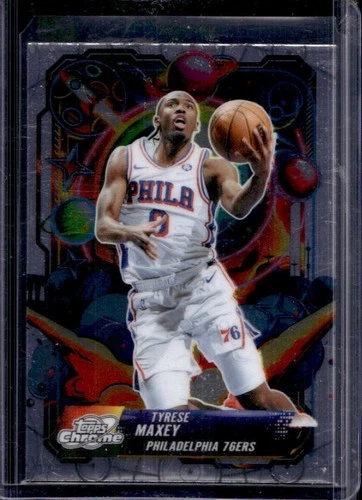 2025 Topps Cosmic Chrome Tyrese Maxey Base (RAW)