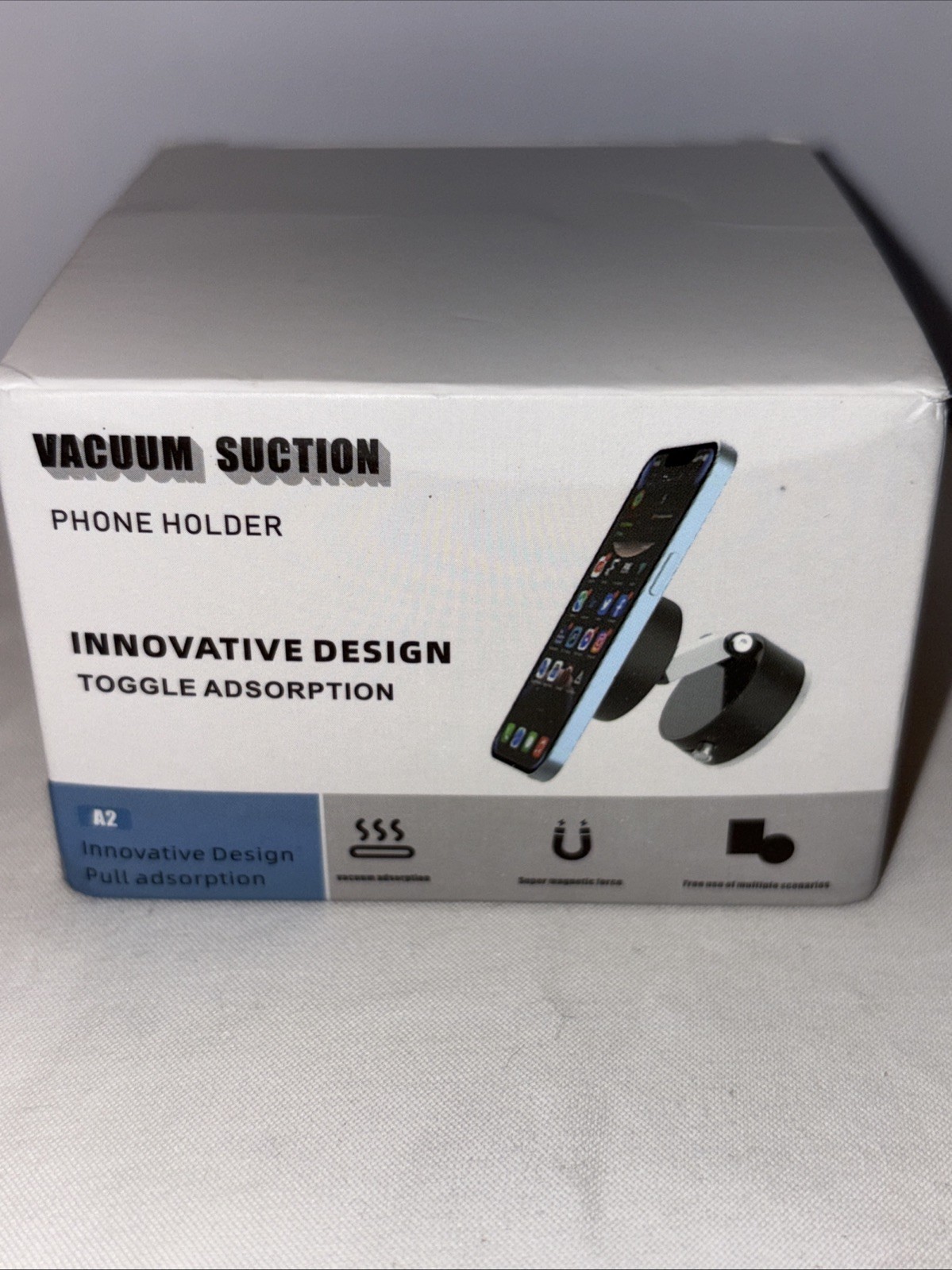 360 Vacuum Strong Magnetic Phone Holder Suction Cup Car Stand Foldable Car Mount