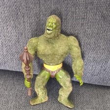 Mattel Masters of the Universe Moss Man flocked action figure with club