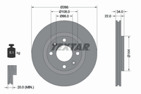 2X Bremsscheibe Vorderachse FüR CitroËN Fiat Opel Peugeot DS AMI Berlingo /
