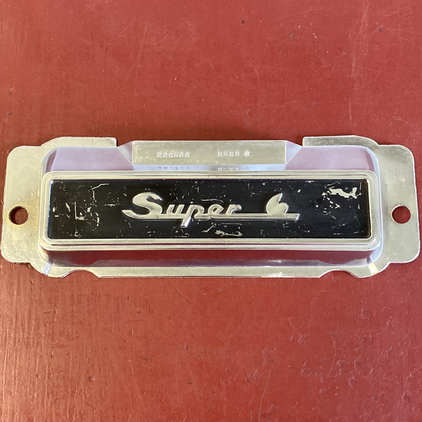 1947 1948 HUDSON SUPER 6 CHROME RADIO DELETE PANEL 220566 ORIGINAL