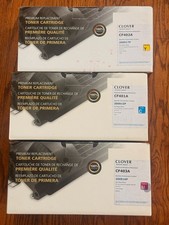 HP 201A Toner CF401A CF402A CF403A Cyan Yellow Magenta - 3 Pack Open Box Toner