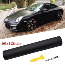 60x12 Matte Black Vinyl Wrap Self Adhesive Sticker Decal Body Trim For Toyota