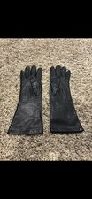 Vintage Italy Black Leather Gloves