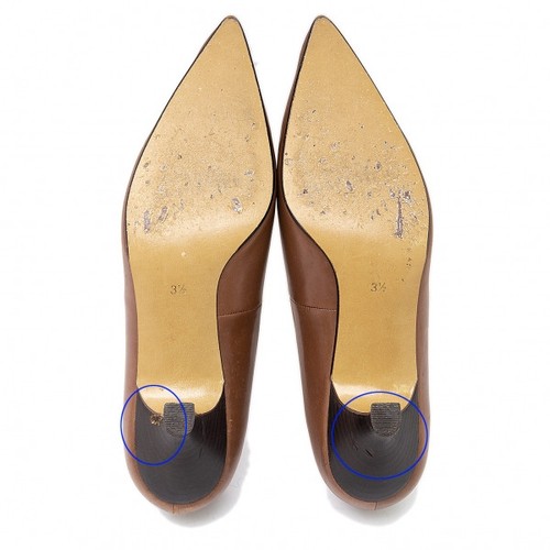 Jean-Paul GAULTIER Leather Pumps Size 3 1/2(US About 6)(K-97049) - Picture 7 of 12