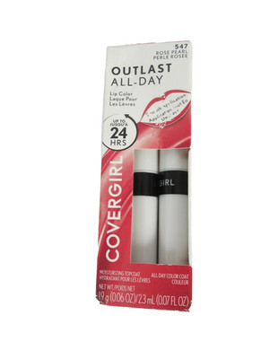 COVERGIRL Outlast All-Day Lip Color With Topcoat, #547 Rose Pearl .07 Fl Oz NEW