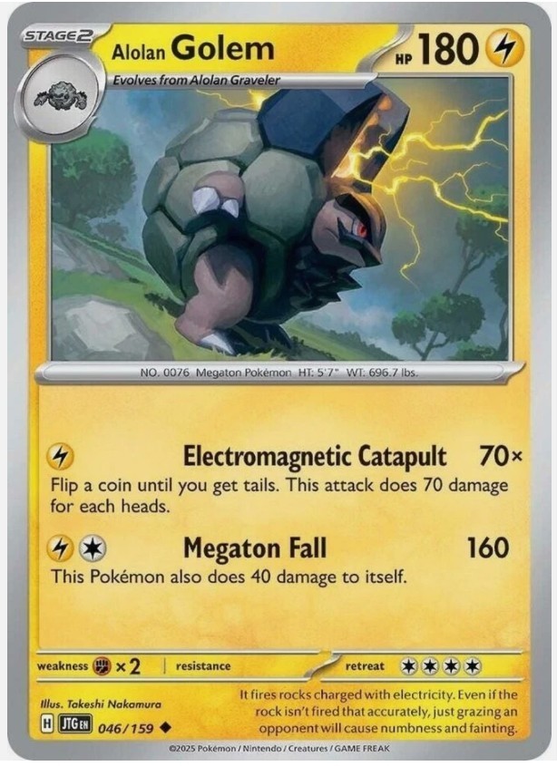 Alolan Golem 046/159 - Free Delivery