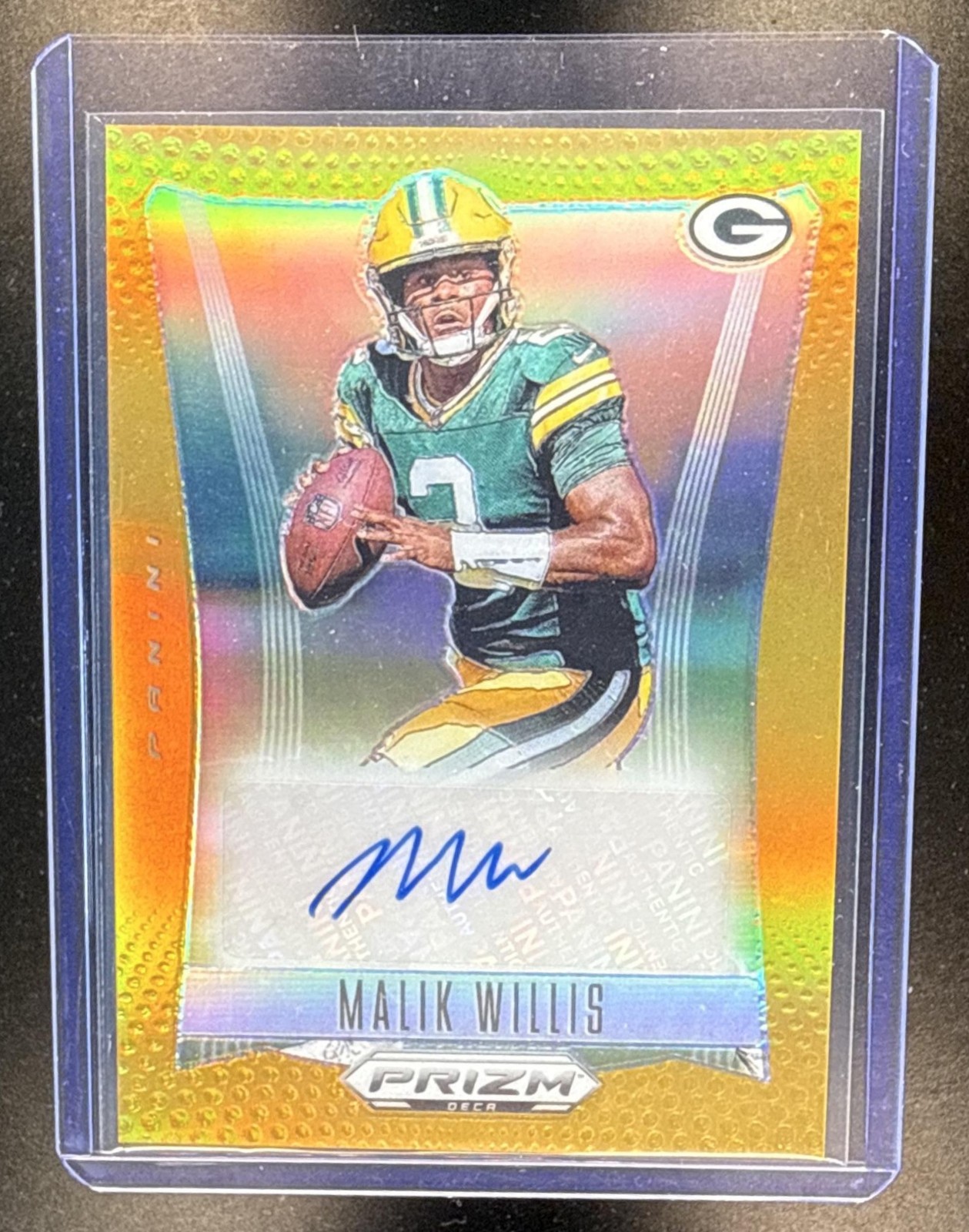 2024 Panini Prizm Deca Malik Willis Signatures Gold /10 Auto Packers