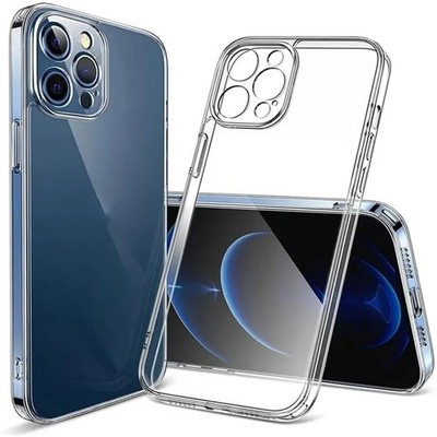 Clear Soft TPU Silicone Case For iPhone 13 14 15 16 17 Pro Max Plus Back Cover