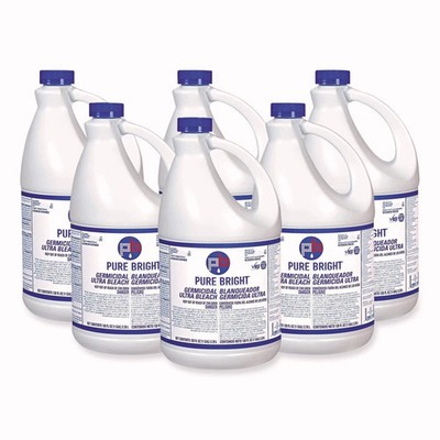 Pure Bright BLEACH6 1 gal Bottle Liquid Germicidal Bleach (6/CT) New