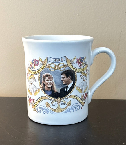 Vtg Prince ANDREW & Sarah FERGUSON Commemorative 1986 Wedding Mug