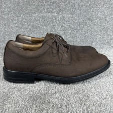 Clarks Men's Waterproof US Size 9 Brown Suede Dress Shoes Oxford Derby Lace Up