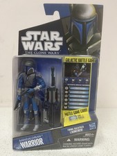2010 Star Wars Clone Wars CW29 Mandalorian Warrior w  Firing Backpack Launcher