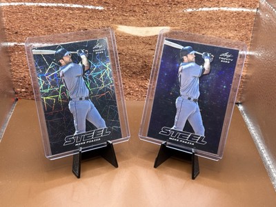 2023 Leaf Trinity - Mike Piazza Purple Stars /49 + Steel Laser #S-48