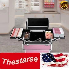 Beauty Nail Salon Hairdresser Trolley Case Professional Cosmetic Organizer Box