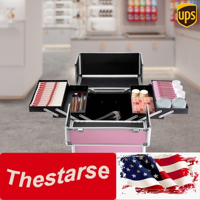 Beauty Nail Salon Hairdresser Trolley Case Professional Cosmetic Organizer Box