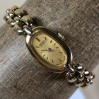Vintage Seiko Dress 2E20-6169 Dress Oval Gold Tone Quartz Analog 14mm Watch 6"