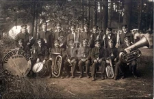 Norwich Connecticut CT Tubbs' Band Brass Instruments RPPC Photo Postcard COPY