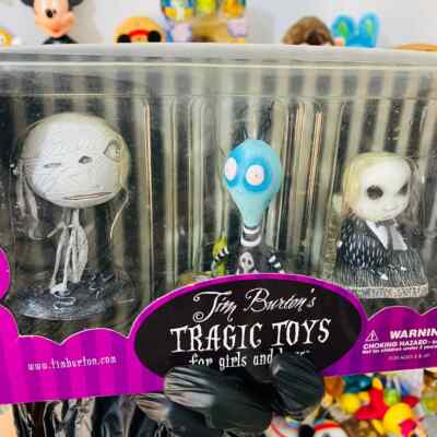 Tim Burton's Tragic Toys Vintage Toy Collectible Action Figure Set