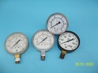Lot Of 4 Usg & Other Pressure Psi Gauges Steampunk (Kb-103)