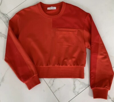 SPORT MAX Materialmix Rot  Gr. S WIE  NEU 1x getragen Top Modisch
