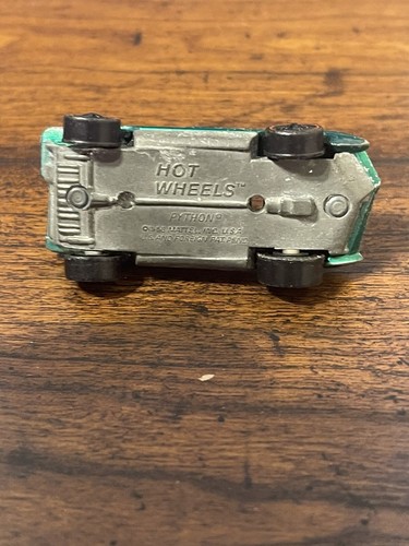 Vintage Original 1967 Hot Wheels Redline Python Aqua Blue Hong Kong - Picture 5 of 5