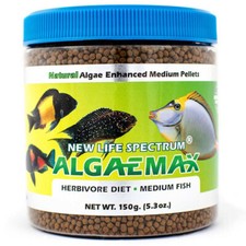 New Life Spectrum ALGAEMAX Medium Pellets 150g Natural Algae Enhanced Fish Food