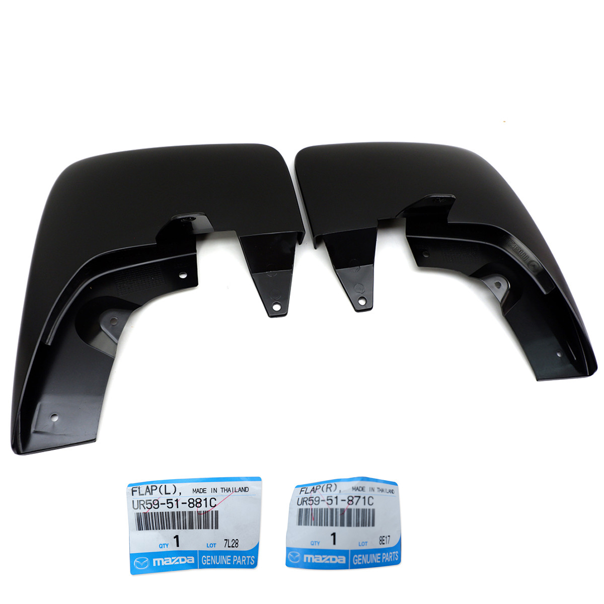 Fits Mazda Bt-50 Pickup 2006 2011 Rear LR Mud Flap Splash Guard Genuine Black