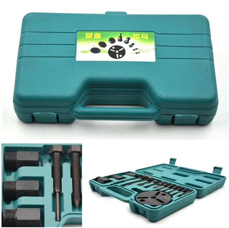 14Pcs/Set R134a Car AC Compressor Clutch Sucker Puller Kit Universal US Shipping Foto 3 de 4