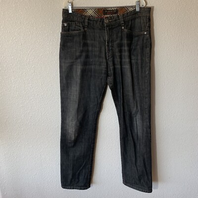 Vintage Alberto Jeans Lutz Black Denim 38x34 Modern Fit
