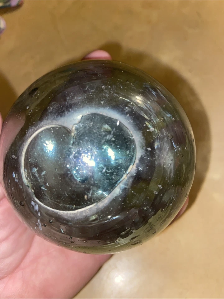 Japanese Glass Fishing Net Float Ball - Image 3 of 4