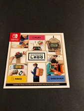 Nintendo labo book Insert manual