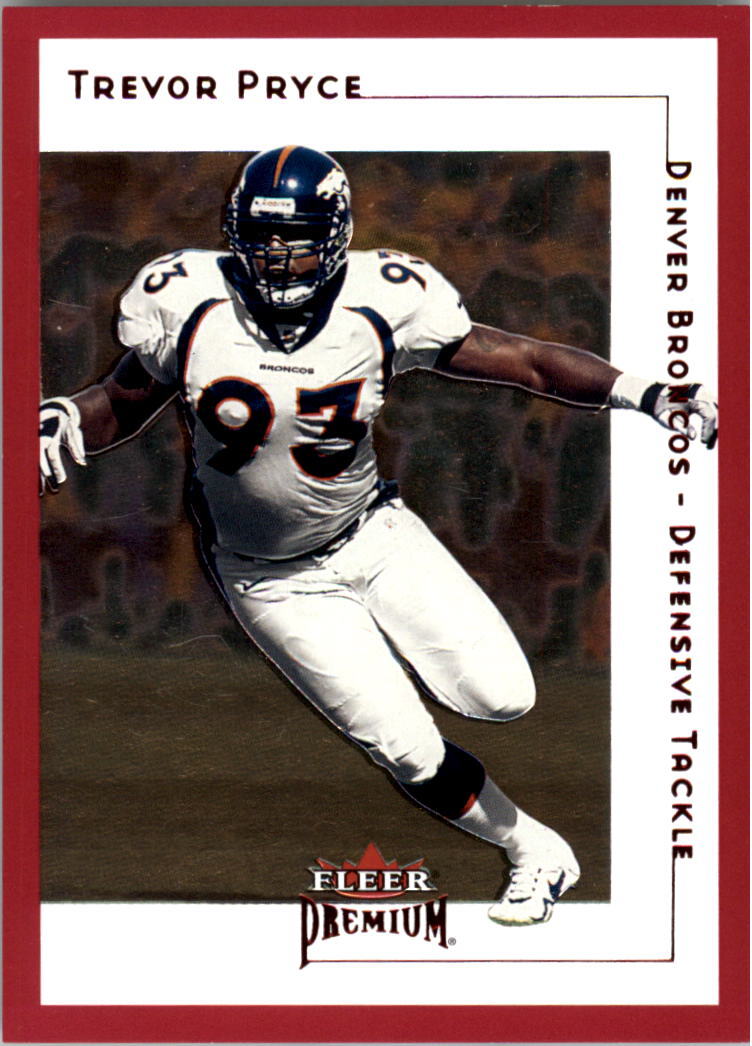 2001 Fleer Premium Star Ruby #22 Trevor Pryce BRONCOS 121/125 - NM-MT