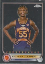 TALAYSIA COOPER 2021-22 Topps Chrome Mcdonalds All American Basketball Base #75