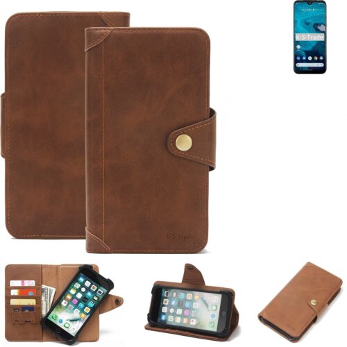 Protective Case For Kyocera Android One S9 Wallet Case Cell Phone Case Bag Brown K - Picture 1 of 6