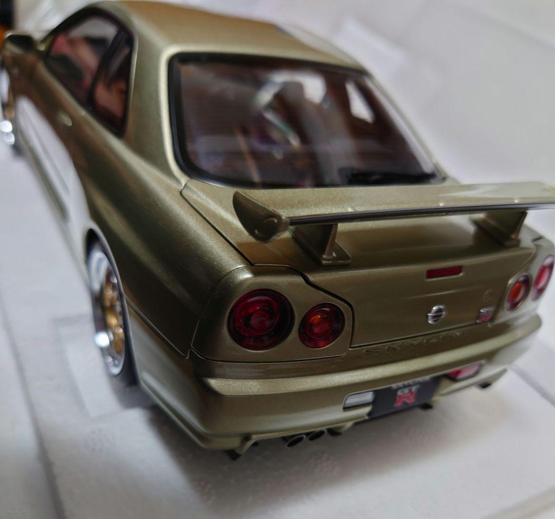 最安値　オートアート　1/18 スカイライン　GT-R R34 BBS LM 1/18 日産 スカイライン GT-R （R34） Vスペック II ”BBS LM