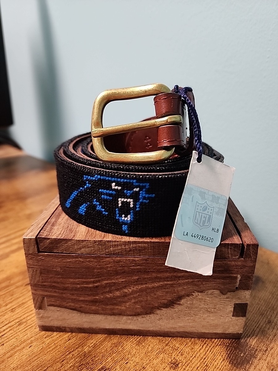Smathers & Branson Carolina PANTHERS NFL needlepoint belt 44 New