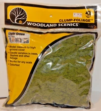 Woodland Scenics #FC182 Light Green Clump Foliage 173 cubic inches NEW
