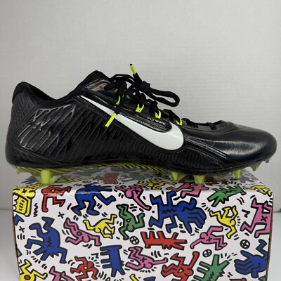 Nike Vapor Carbon Elite Football Cleats Black White 631425  display picture 3