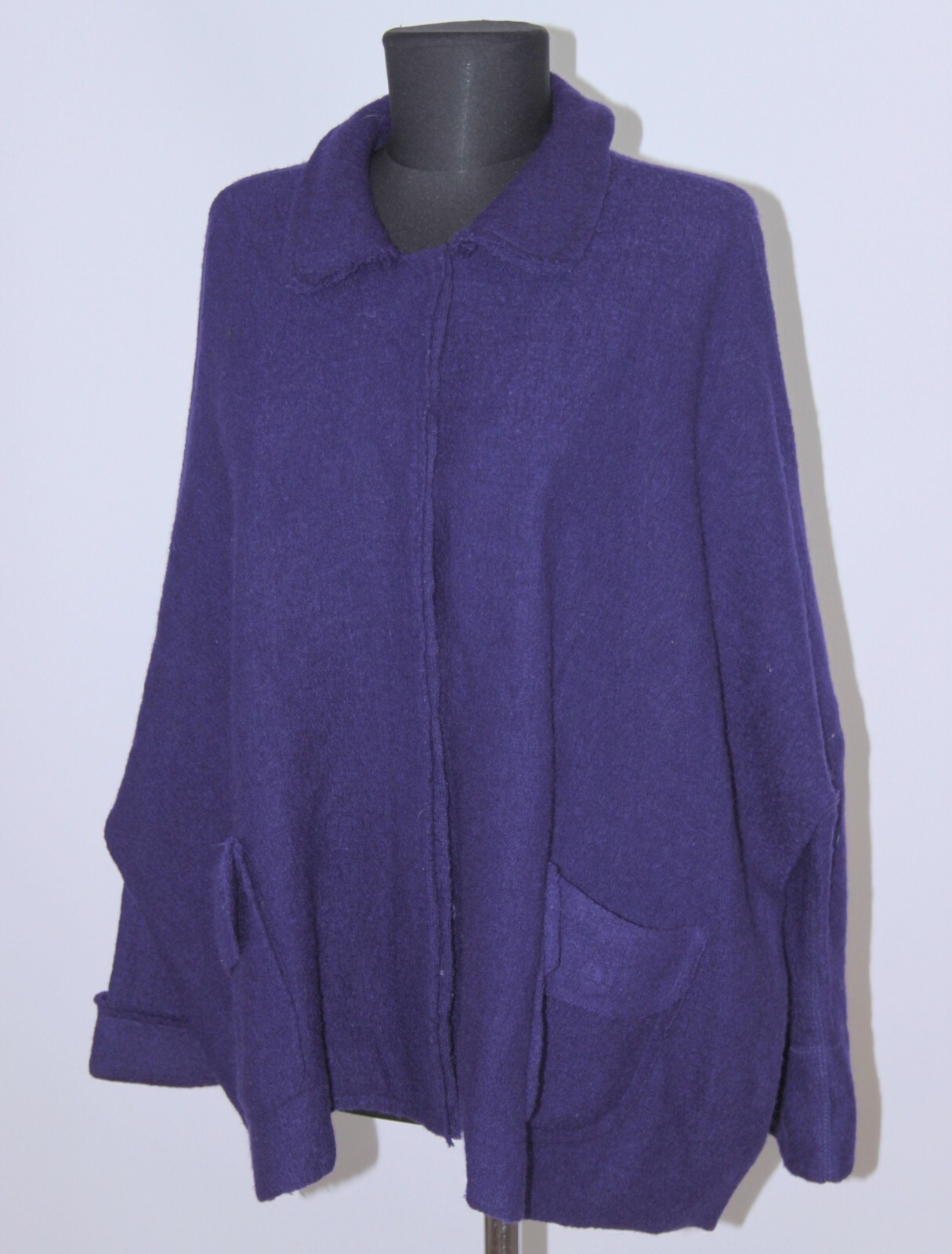 Marimekko Blair womens purple wool coat jacket Size S… Gem