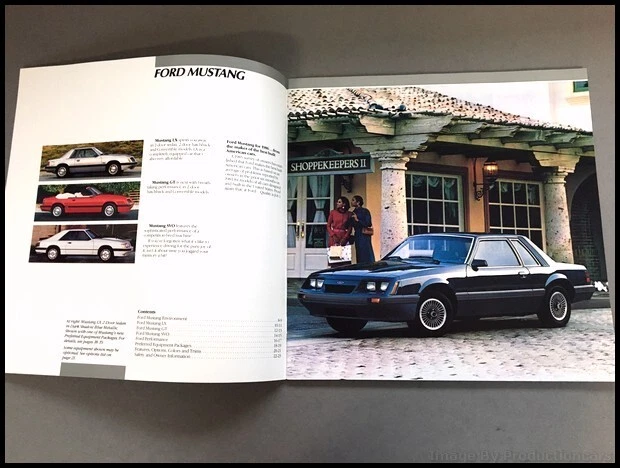 1986 Ford Mustang 24-page Original Sales Brochure Catalog - GT SVO - Image 2 of 4