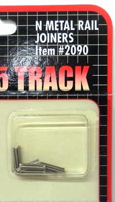 N Scale Atlas 2090 Code 55 Metal Rail Joiners (24) pcs